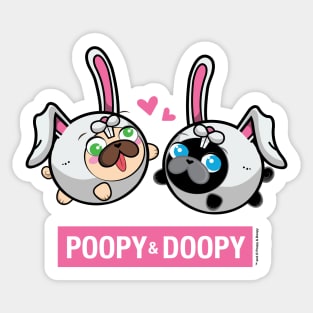 Poopy and Doopy ™ Love Easter Sticker